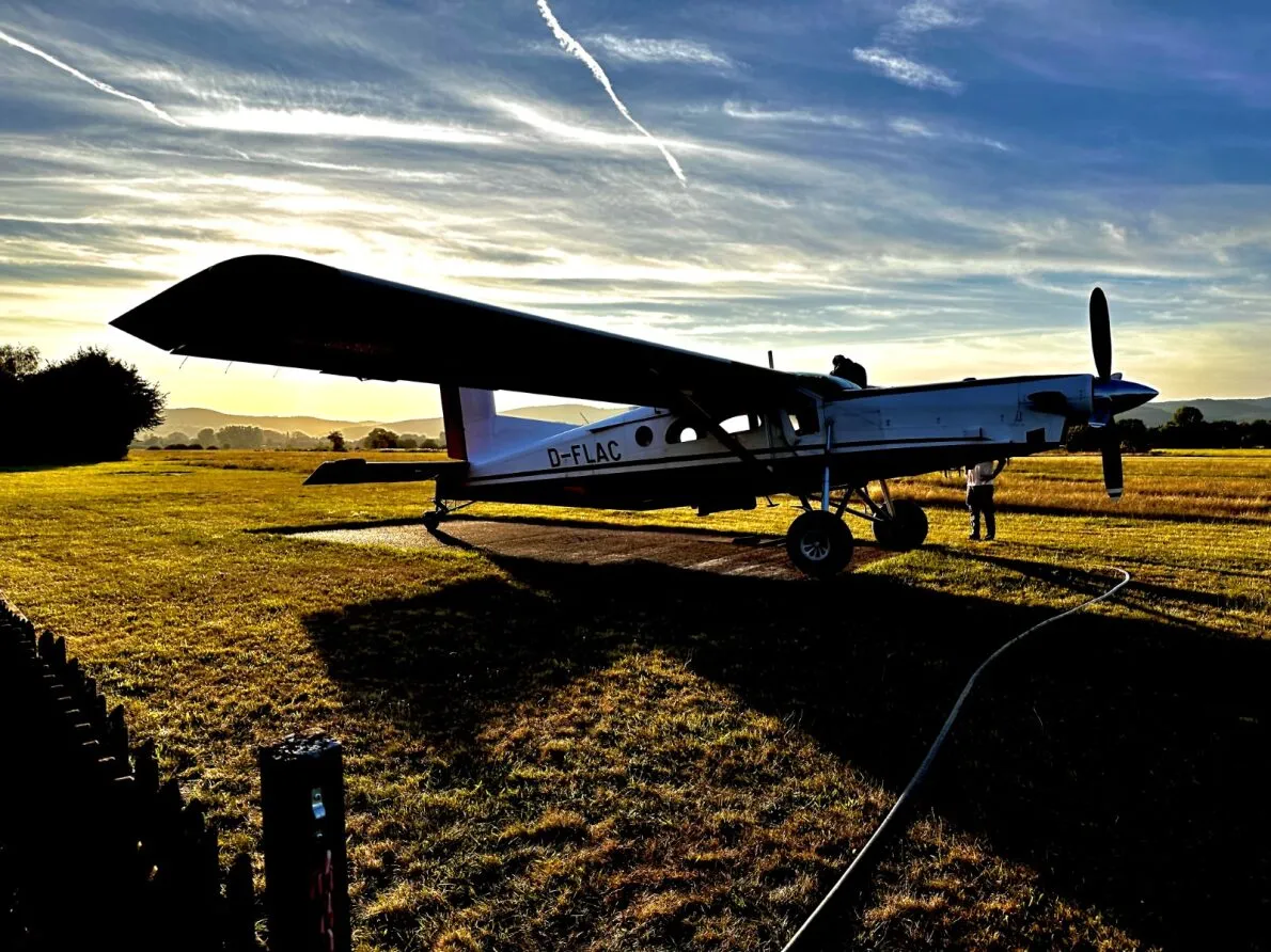 Pilatus PC-6 am Flugplatz